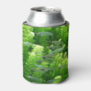 Enfriador De Latas Shoal of Transparent Silver Fish