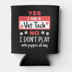 Enfriador De Latas Sí, soy una obra de Vet Tech con cachorros