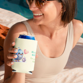 Enfriador De Latas Siempre mi madre - Mamá de pájaro y bebé