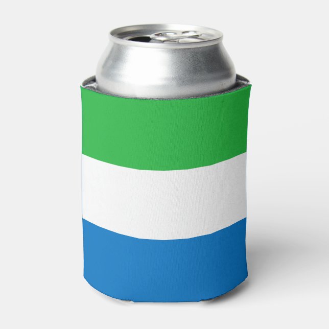 Enfriador De Latas Sierra Leone Flag (Lata Anverso)