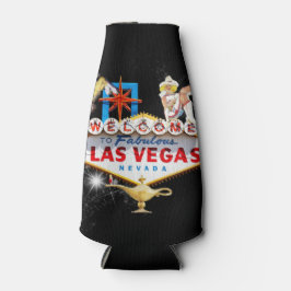 Enfriador De Latas Signo de bienvenida de Las Vegas en un fondo estel