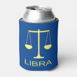 Enfriador De Latas Signo de estrella de balanzas de oro de Libra
