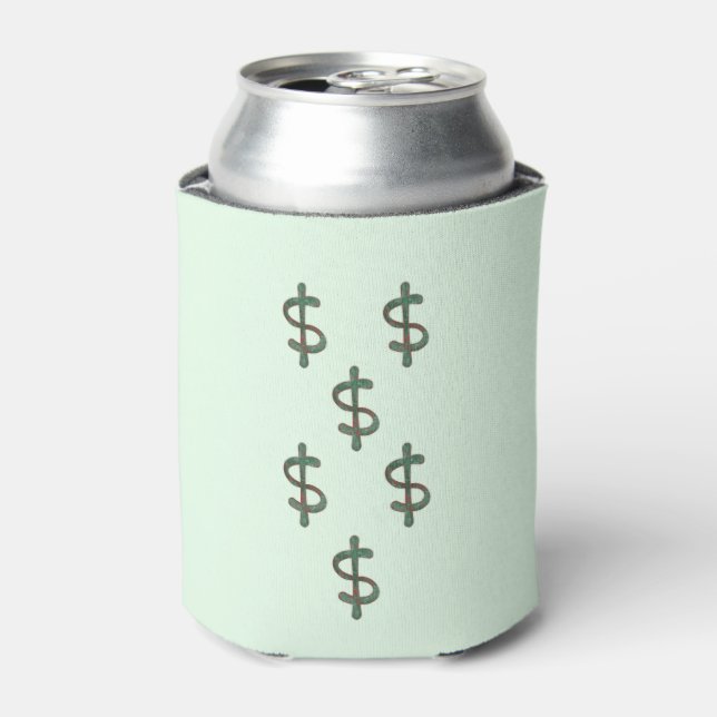 Enfriador De Latas Signos de dólar (Lata Anverso)