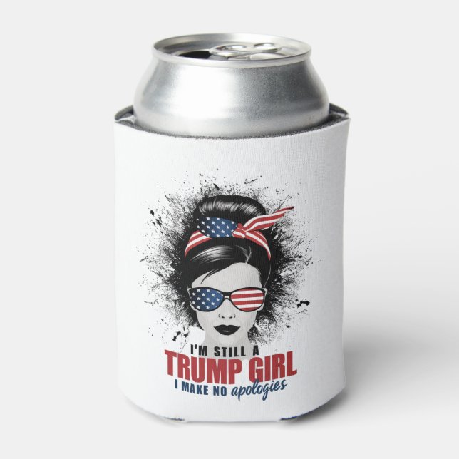 Enfriador De Latas Sigo siendo Chica de Trump, no pido disculpas a Tr (Lata Anverso)