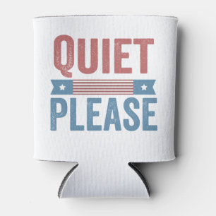 Enfriador De Latas Silencio, por favor, Trump Harris, debate presiden