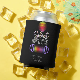 Enfriador De Latas Silent Disco Neon Auriculares Adultos Fiesta de Cu