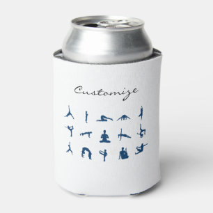 Enfriador De Latas Silhouette Yoga Poses Thunder_Cove