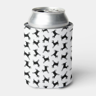 Enfriador De Latas Silueta de ciervo saltante Pa PERSONALIZADO COLOR 