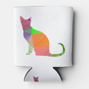 Enfriador De Latas Silueta de gato Low Poly