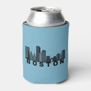 Enfriador De Latas Silueta del horizonte de Boston 