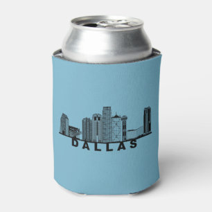 Enfriador De Latas Silueta del horizonte de Dallas