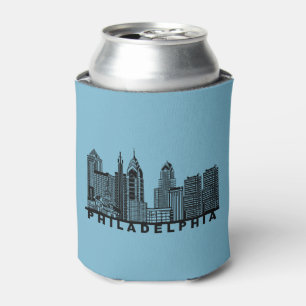 Enfriador De Latas Silueta del horizonte de Filadelfia