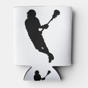 Enfriador De Latas Silueta del jugador masculino de Lacrosse