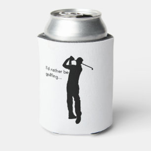 Enfriador De Latas Silueta negra de Golfer