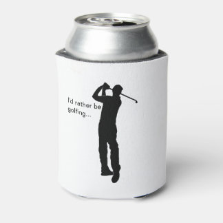Enfriador De Latas Silueta negra de Golfer