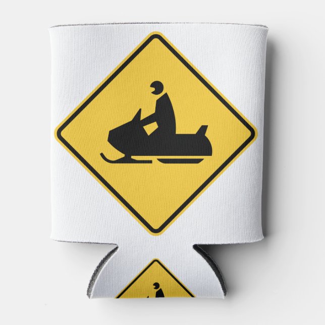 Enfriador De Latas Símbolo de Snowmobile (Anverso)