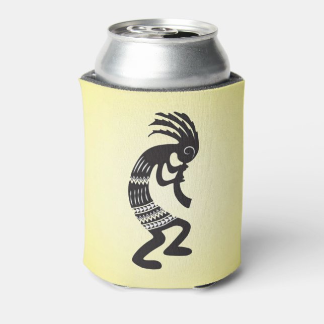 Enfriador De Latas Símbolo nativo americano de Kokopelli (Reverso de la lata)
