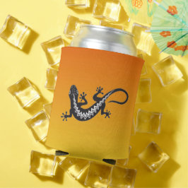Enfriador De Latas Símbolo nativo americano de lagarto
