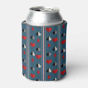 Enfriador De Latas Símbolos de cartas de juego. Para amantes del póqu