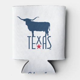 Enfriador De Latas Símbolos de Texas, Longhorn, marina