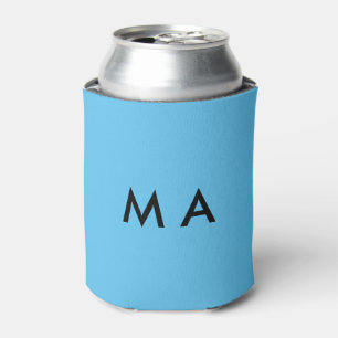 Enfriador De Latas Simple monograma añade tu letra de nombre hombre m