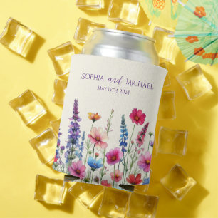 Enfriador De Latas Sinfonía de Flores Silvestres-Boda