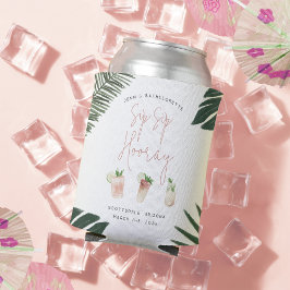 Enfriador De Latas Sip Sip Hooray Fiesta de Soltera Personalizada