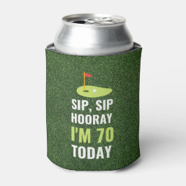 Enfriador De Latas Sip Sip Hooray Tengo la bandera del golf Cumpleaño