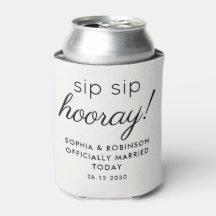Sip Sip Sip Hooray Wedding Favor De La Blanca Grac