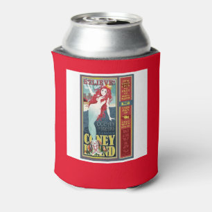 Enfriador De Latas sirena redheaded de la isla de conejo