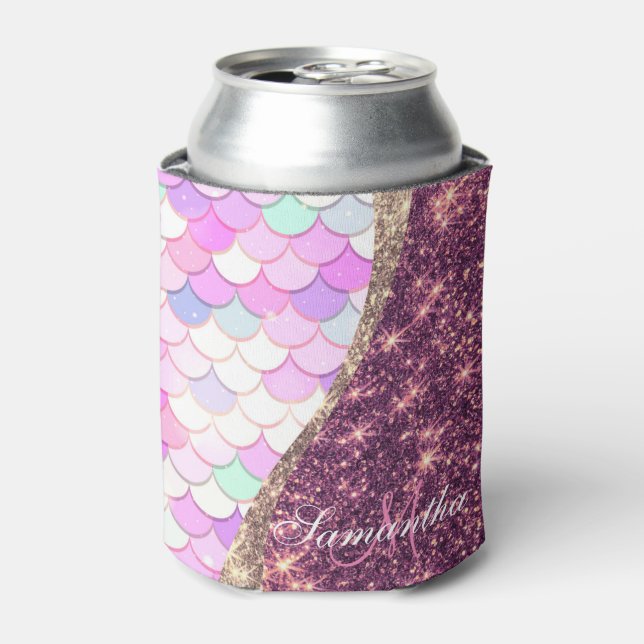 Enfriador De Latas Sirena y Purpurina (Lata Anverso)