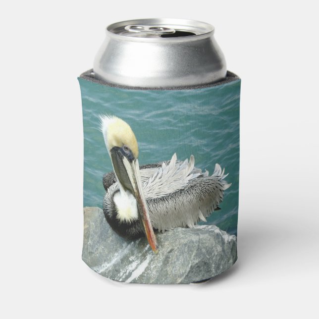 Enfriador De Latas Sitting Pelican (Reverso de la lata)