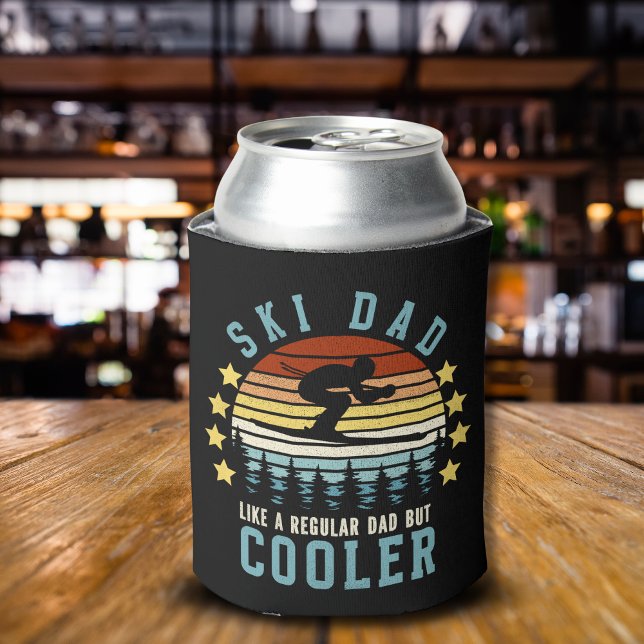 Enfriador De Latas Ski Dad Like a Regular Dad But Cooler Funny (Subido por el creador)