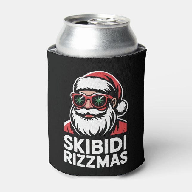 Enfriador De Latas Skibidi Rizzmas Santa Navidades Rizz Navidad (Lata Anverso)