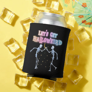 Enfriador De Latas Skull Neon Halloween Halloween Halloweird Bailando