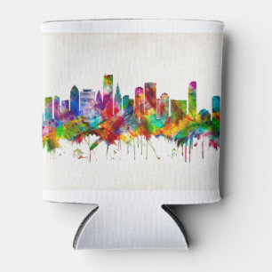 Enfriador De Latas Skyline de Miami Florida