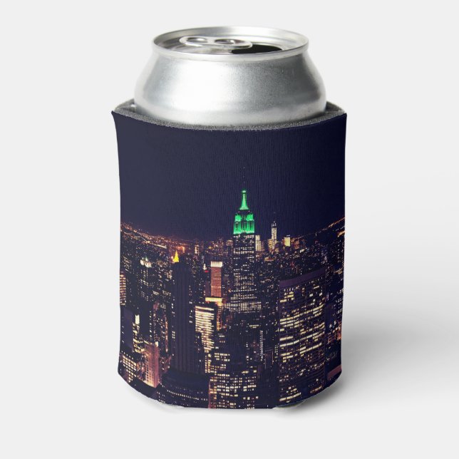 Enfriador De Latas Skyline de Nueva York (Reverso de la lata)