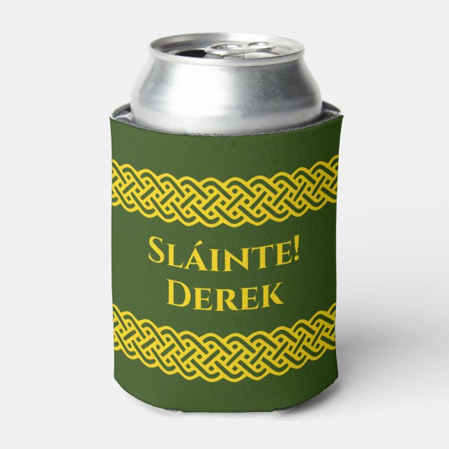 Enfriador De Latas Sláinte Irish Cheers Celtic Green (Lata Anverso)