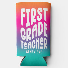 Enfriador De Latas Slim 1.ᵉʳ Grado de Maestría Diseño de texto Ombre color