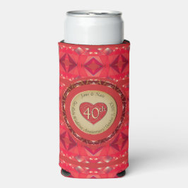 Enfriador De Latas Slim 40.º Aniversario del Ruby