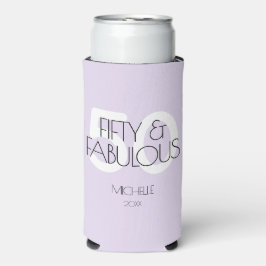 Enfriador De Latas Slim 50 y fabulosa Fiesta Purple Modern de los Cincuent