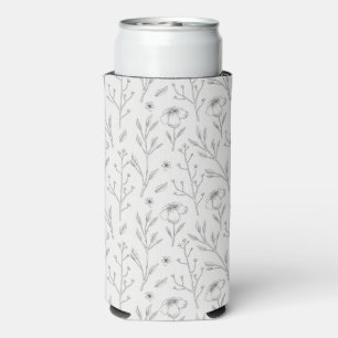 Enfriador De Latas Slim Acuarela de primavera sin problemas