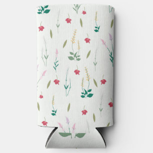 Enfriador De Latas Slim Acuarela de primavera sin problemas