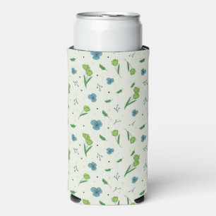 Enfriador De Latas Slim Acuarela de primavera sin problemas