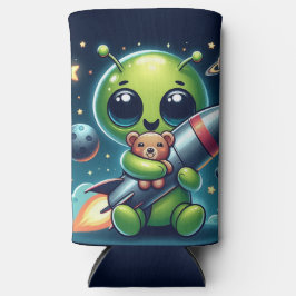 ENFRIADOR DE LATAS SLIM ALIEN CON UN COHETE