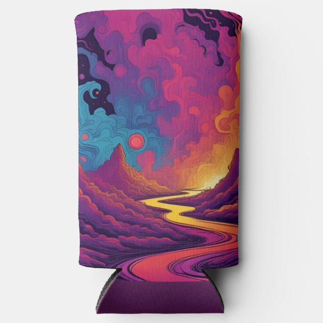 Enfriador De Latas Slim Alien Lands (Anverso)