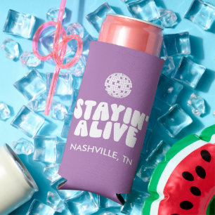 Enfriador De Latas Slim Alive Bachelorette Disco
