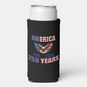 Enfriador De Latas Slim América 250 Años – Águila Patriótica 1776–2026 EE.