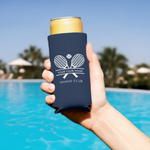 Enfriador De Latas Slim Añadir nombre club Lawn Tenis Team Navy Blue