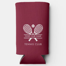 Enfriador De Latas Slim Añadir tu nombre de club de tenis equipo de Borgoñ